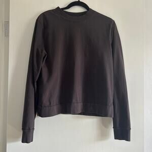 Pact Women’s Pullover Sweatshirt 100% Organic Cotton Black Size M